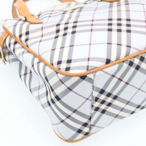 BURBERRY Nova Check Hand Bag Blue Auth yk3346 - Picture 14 of 16